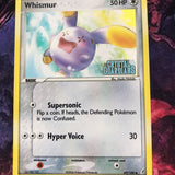 Pokemon Reverse Foil Card : Whismur 69/100 (Ex Crystal Guardians) Excellent Cond