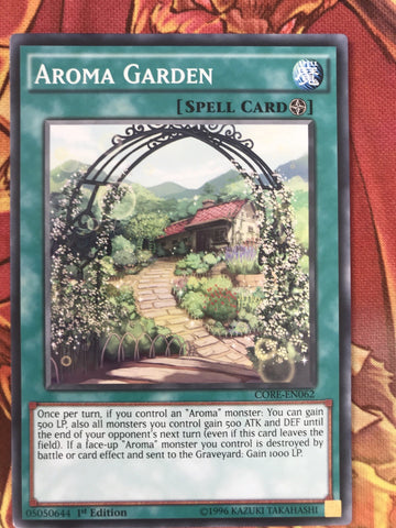 CORE-EN062 Yugioh Aroma Garden 1st Edition (NM)