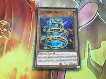 FIGA-EN038 Prohibit Snake | 1st Edition Super Rare YuGiOh Trading Card Game TCG