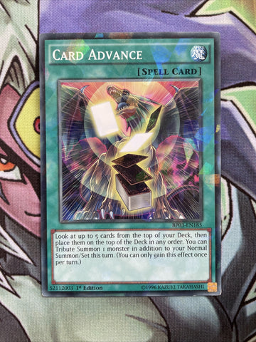 BP03-EN185 Card Advance Shatterfoil 1st Edition Near Mint Condition Yugioh Card