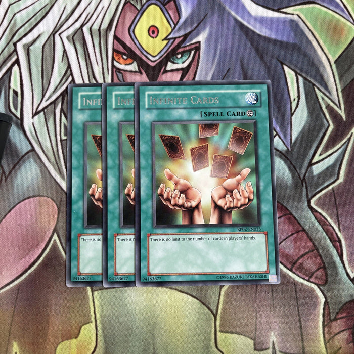 RP02-EN035 x3 Infinite Cards Rare Excellent Conditon Yugioh