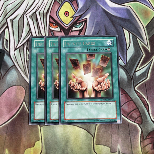 RP02-EN035 x3 Infinite Cards Rare Excellent Conditon Yugioh