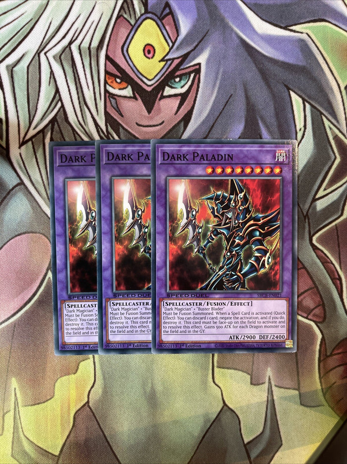 SBCB-EN021 x3 Dark Paladin Common Excellent Condition Yugioh