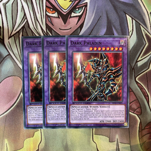 SBCB-EN021 x3 Dark Paladin Common Excellent Condition Yugioh