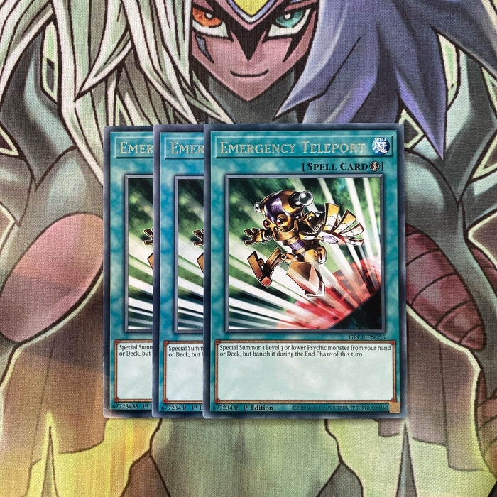 GRCR-EN055 x3 Emergency Teleport Rare Excellent Condition Yugioh