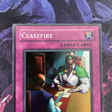 DB1-EN083 Ceasefire Super Rare Near Mint Yugioh Card