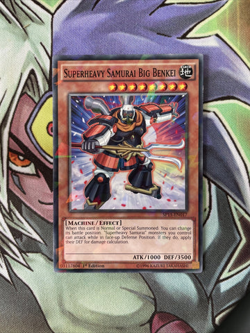 SP15-EN017 Superheavy Samurai Big Benkei Shatterfoil 1st Edition NM Yugioh