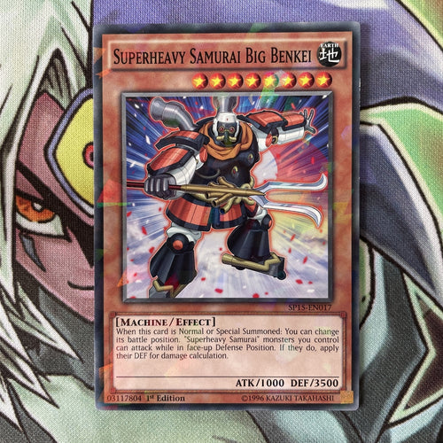 SP15-EN017 Superheavy Samurai Big Benkei Shatterfoil 1st Edition NM Yugioh