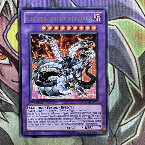 RYMP-EN061 Chimeratech Overdragon Rare 1st Edition NM Yugioh Card