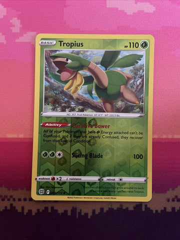 Pokemon Card Tropius Brilliant Stars Reverse Holo 005/172 Near Mint