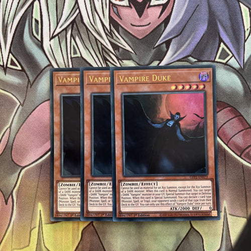 GFP2-EN073 x3 Vampire Duke Ultra Rare Excellent Condition Yugioh