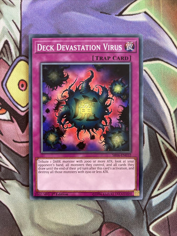 SR06-EN032 Deck Devastation Virus Common 1st Edition NM Yugioh Card