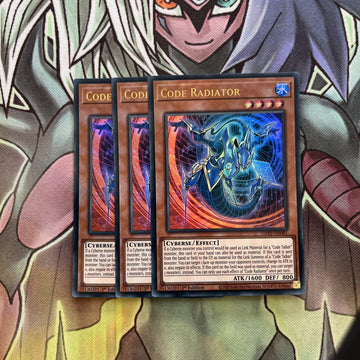 GFP2-EN081 x3 Code Radiator Ultra Rare Excellent Condition Yugioh