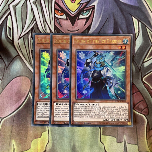SDFC-EN005 x3 Zuijin of the Ice Breaker Ultra Rare Excellent Condition Yugioh
