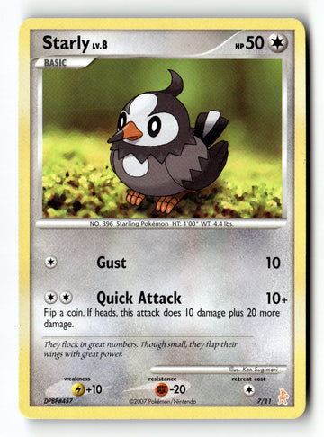 Pokemon Card Starly LP Diamond and Pearl 101/130