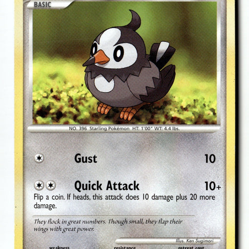 Pokemon Card Starly LP Diamond and Pearl 101/130