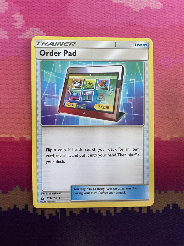 Pokemon Card Order Pad Ultra Prism Uncommon 131/156 Near Mint