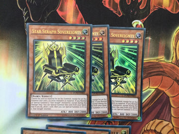 DUPO-EN061 Yugioh 3x Star Seraph Sovereignty + 3x Star Seraph Scepter 1st (back)