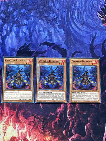 CYHO-EN006 x3 Crusadia Reclusia - Common - Unlimited Edition Yugioh