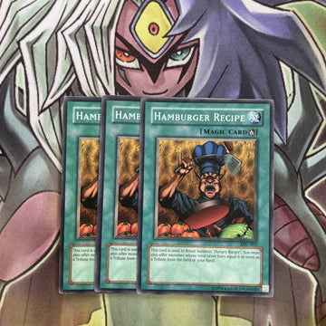 MRL-063 x3 Hamburger Recipe Common Excellent Conditon Yugioh