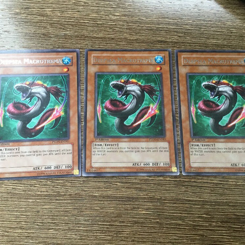 PTDN-EN083 YuGiOh 3x Deepsea Macrotrema Rare Playset
