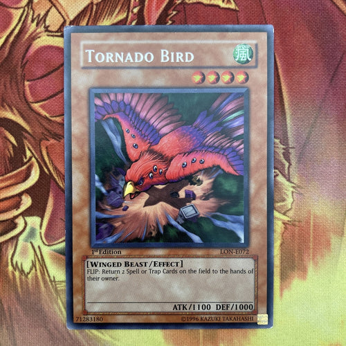 LON-E072 TORNADO BIRD YUGIOH RARE 1ST EDITION EUROPEAN PRINT