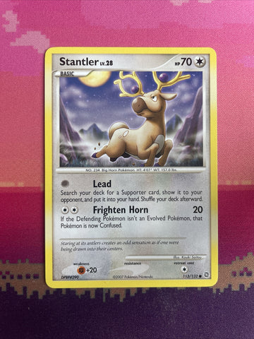 Pokemon Card Stantler Secret Wonders Common 113/132 Near Mint