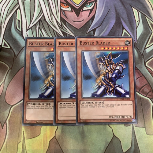 LDK2-ENY12 x3 Buster Blader Common Excellent Condition Yugioh