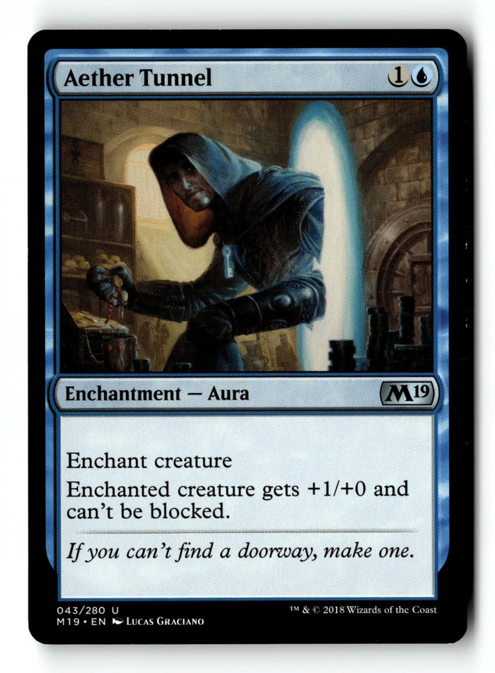 MTG Aether Tunnel Core Set 2019 LP Magic The Gathering