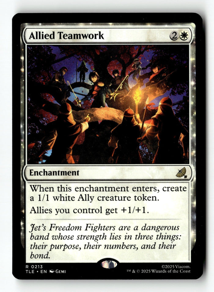 MTG Allied Teamwork Avatar: The Last Airbender LP Magic The Gathering