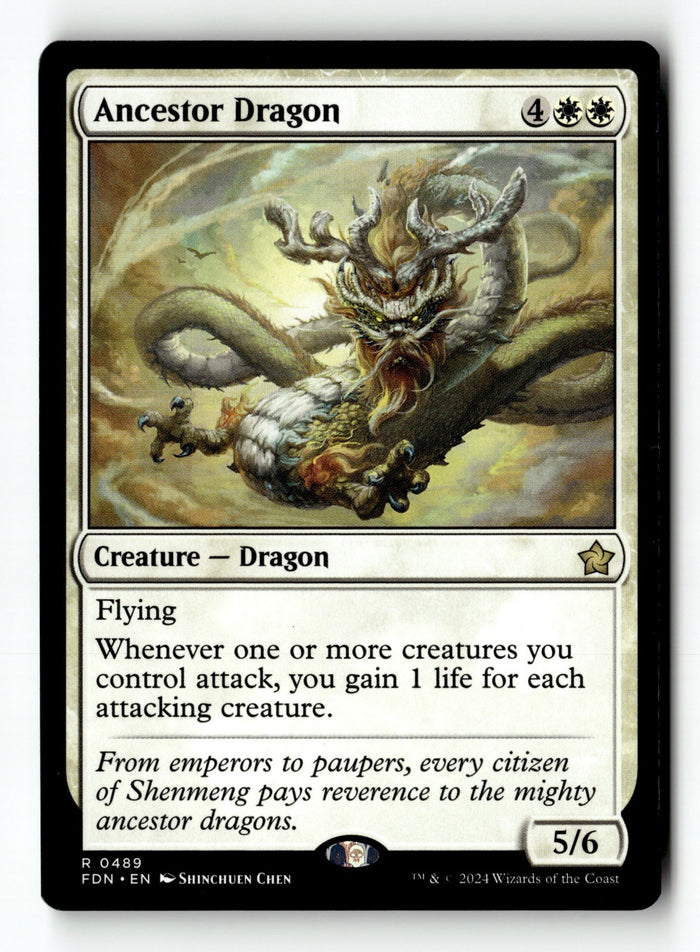 MTG Ancestor Dragon Foundations LP Magic The Gathering
