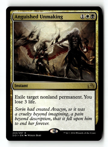 MTG Anguished Unmaking Shadows over Innistrad LP Magic The Gathering