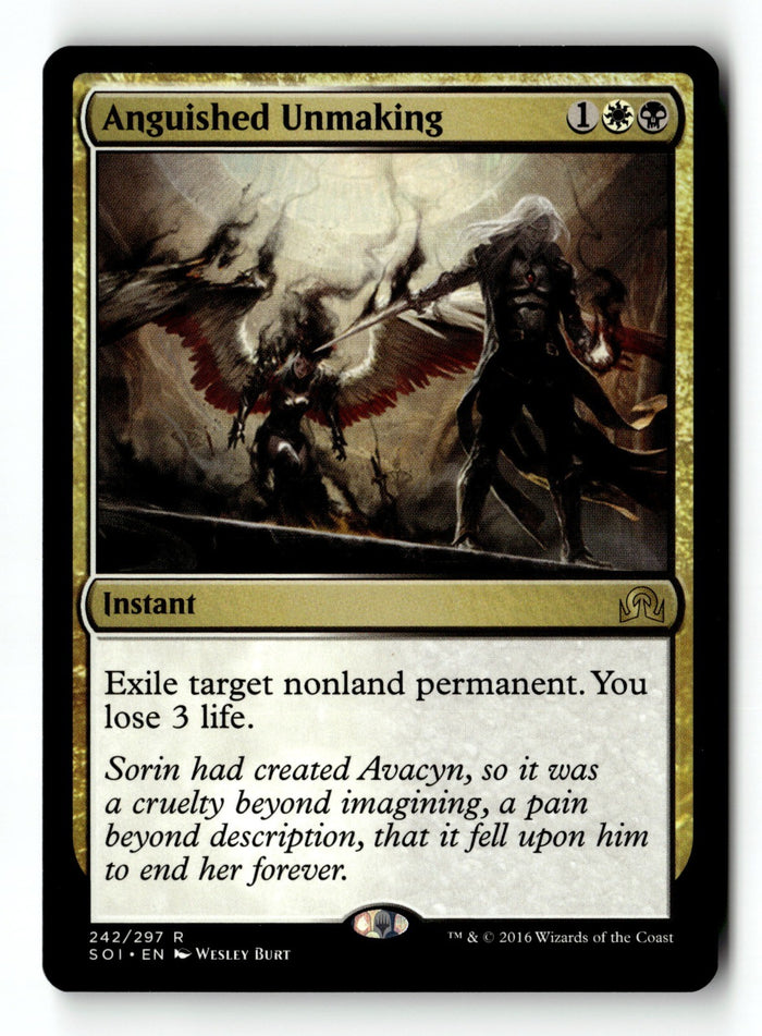 MTG Anguished Unmaking Shadows over Innistrad LP Magic The Gathering
