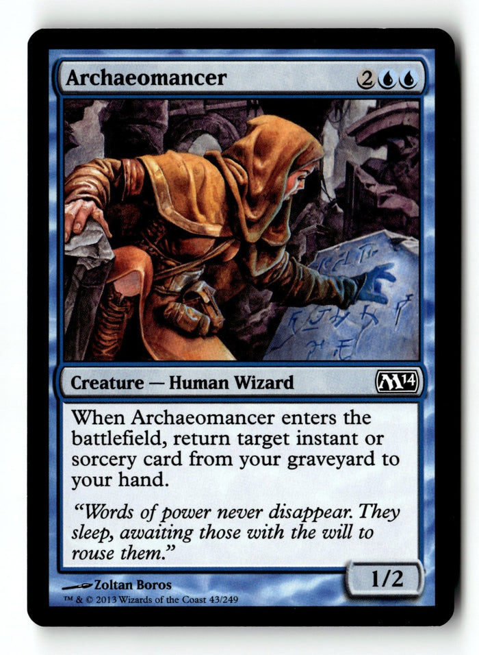 MTG Archaeomancer Magic 2014 (M14) LP Magic The Gathering