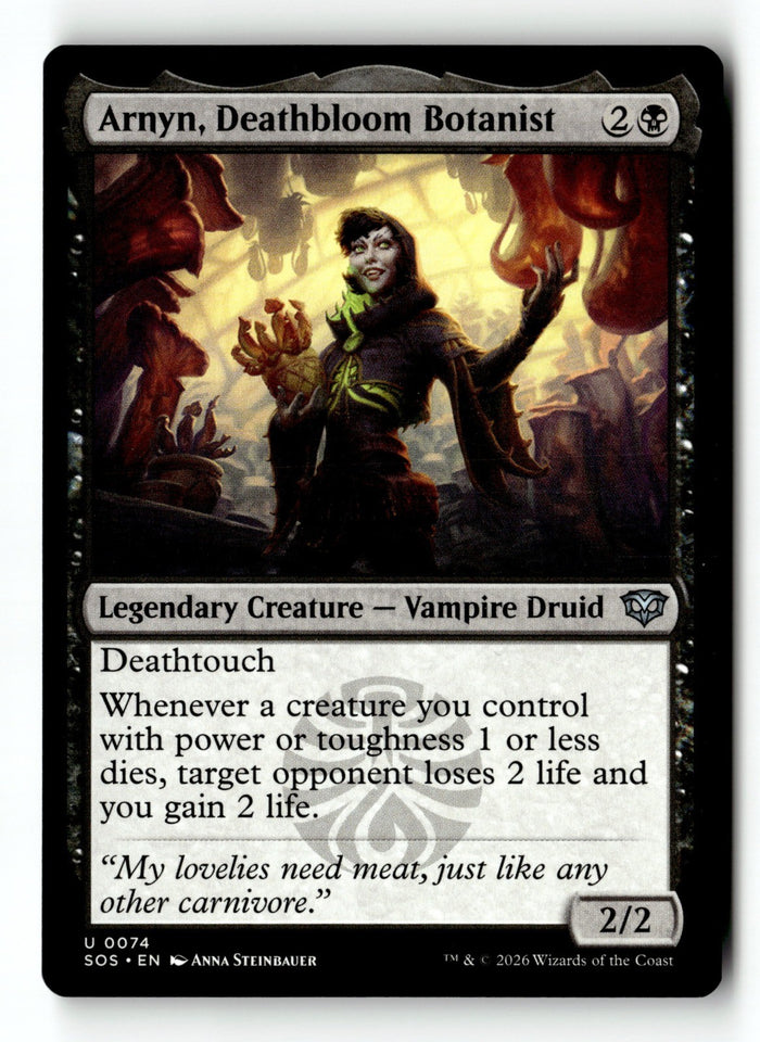 MTG Arnyn, Deathbloom Botanist Secrets of Strixhaven LP Magic The Gathering
