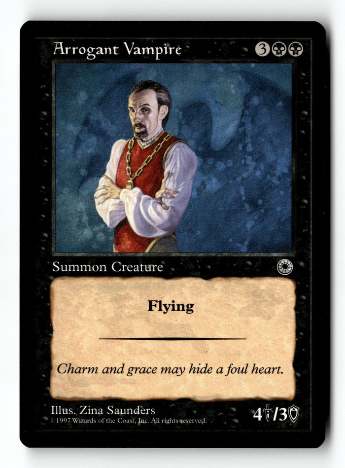 MTG Arrogant Vampire Portal LP Magic The Gathering