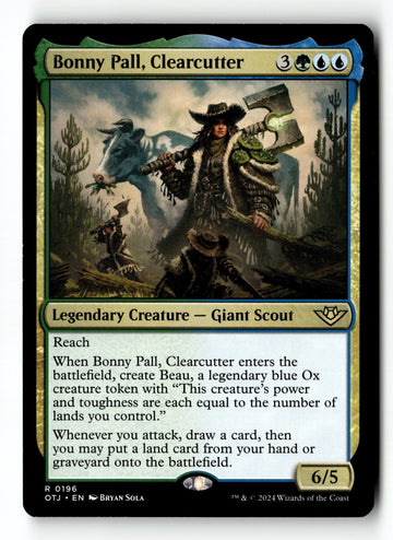 MTG Bonny Pall, Clearcutter Outlaws of Thunder Junction LP Magic The Gathering
