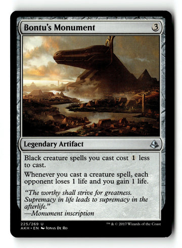 MTG Bontu's Monument Amonkhet LP Magic The Gathering