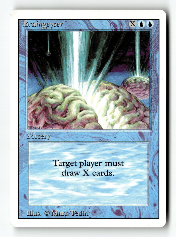 MTG Braingeyser Revised Edition LP Magic The Gathering