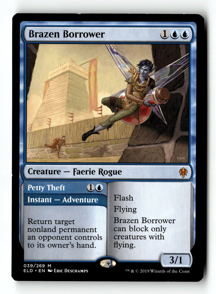 MTG Brazen Borrower Throne of Eldraine LP Magic The Gathering