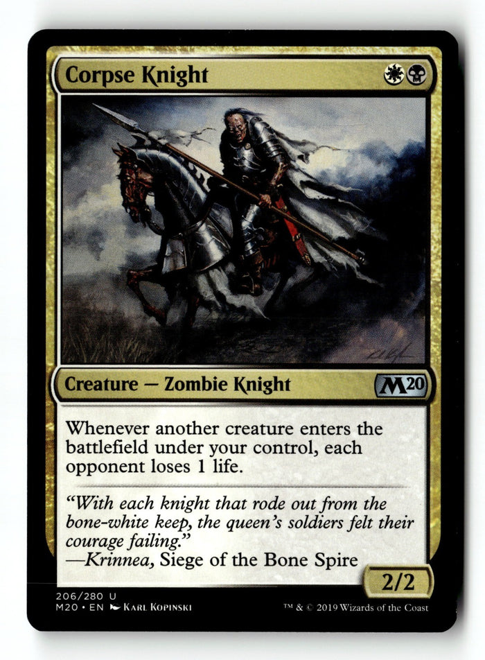 MTG Corpse Knight Core Set 2020 LP Magic The Gathering