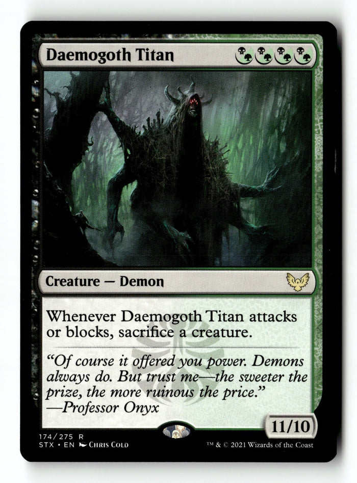 MTG Daemogoth Titan Strixhaven: School of Mages LP Magic The Gathering