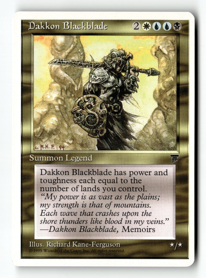 MTG Dakkon Blackblade Chronicles LP Magic The Gathering