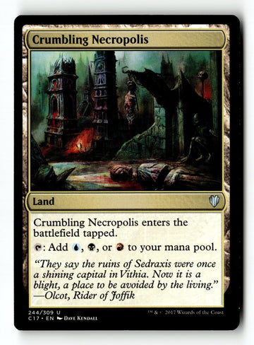 MTG Crumbling Necropolis Commander 2017 LP Magic The Gathering