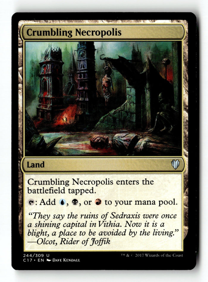 MTG Crumbling Necropolis Commander 2017 LP Magic The Gathering