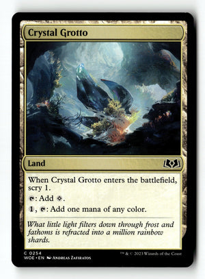 MTG Crystal Grotto Wilds of Eldraine LP Magic The Gathering