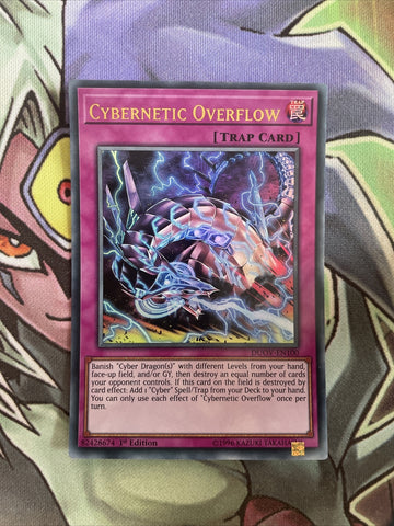 DUOV-EN100 Cybernetic Overflow Ultra Rare ANUBIS SHIFT 1st Edition NM Yugioh