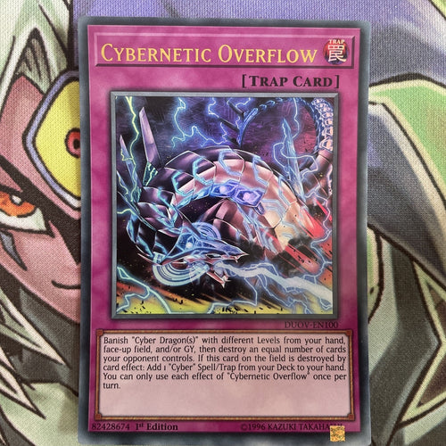 DUOV-EN100 Cybernetic Overflow Ultra Rare ANUBIS SHIFT 1st Edition NM Yugioh