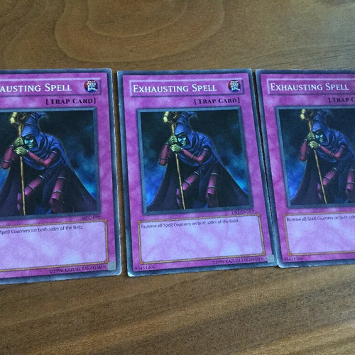 MFC-098/DR1-EN153 YuGiOh Card - 3x Exhausting spell