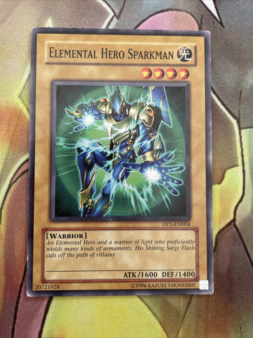 DP1-EN004 Yugioh Elemental Hero Sparkman Card